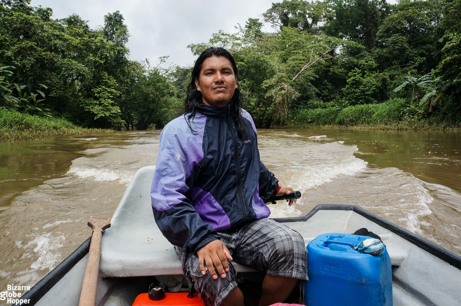 Exploring Rio Indio with Rama Indians, Indio Maiz Biological Reserve, Nicaragua