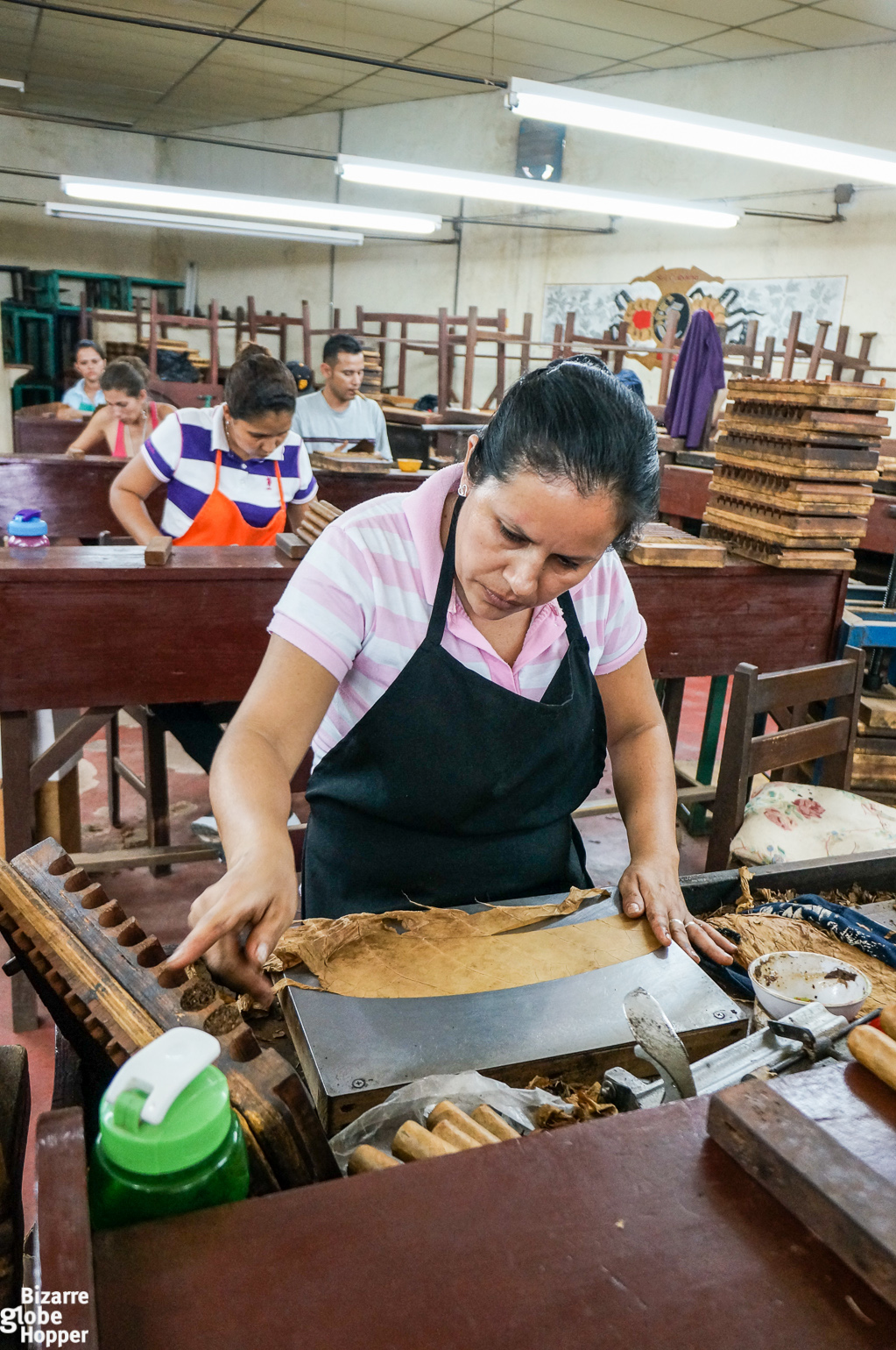 Visiting a cigar factory in Esteli, Nicaragua