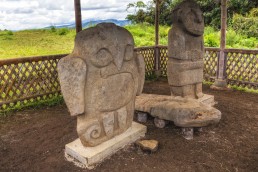 Aguila, the Eagle, a symbol of wisdom. San Agustin Archeological Park, Colombia.