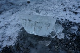 Block of ice, Jökulsarlon glacier lagoon, Iceland