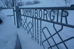 The gate to Dimmuborgir in Iceland