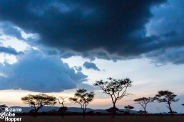 Beatiful scenery before the rain in Serengeti National Park, Tanzania