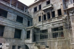 The Bokor Palace renovation in Bokor Hill Station, Cambodia