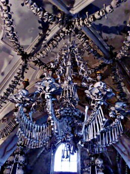 chandelier of bones, Kutna Hora, Czech Republic, bone church