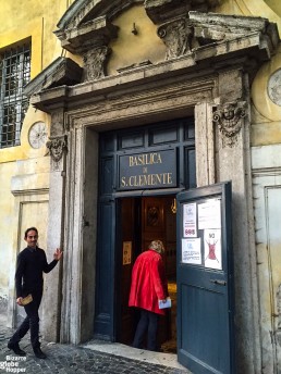 Entrance to the Basilica San Clemente, Rome, Italy