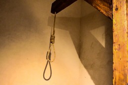 Gallows Pole hanging in the torture equipment exhibition in Toledo, Spain