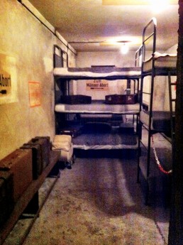 In the bunker of WWII Berliner Unterwelten Dark Worlds tour