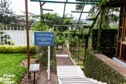 Outside the mass grave at Genocide Memorial Center in Kigali, Rwanda