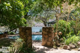 Pool of the Redcliff Lodge, Lower Zambezi National Park, Zambia