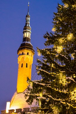 The tower of the Raathaus in Tallinn, Estonia