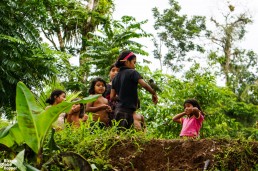 Some Rama children in Holy Land/Makenge, Indio Maíz, Nicaragua