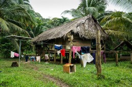 Traditional Rama house in Holy Land/Makenge, Indio Maíz, Nicaragua