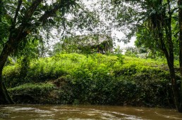 Rama house on the bank of Rio Indio, Indio Maíz, NIcaragua