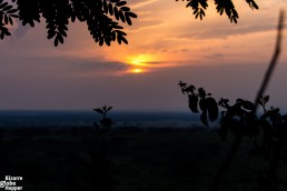 Sunset in Queen Elizabeth National Park, Uganda