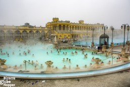 Széchenyi medicinal Spa in Budapest, Hungary