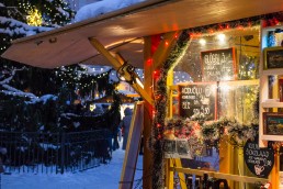 Warming drinks at the Christmas market of Tallinn Old Town, Estonia