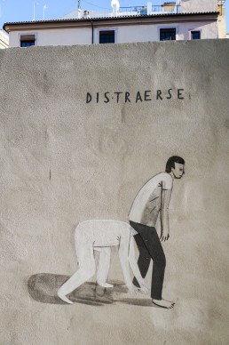 A mural from Escif called Distracted