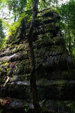 Columnar basalt pyramid in Canta Gallo, Indio Maiz