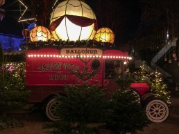 Old-fashioned balloon wagon in Tivoli, Copenhagen