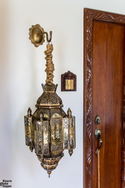 Locally crafted brass lanterns at Baraza Resort & Spa, Zanzibar