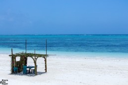 Powdery paradise beach called Bwejuu, at the paradise island of Zanzibar