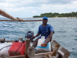 The captain of our dhow, Mafia Island Marine Park