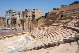 Reconstructed Roman Theatre in Cartagena, Spain