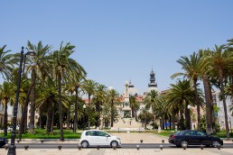 View towards old town from the port of Cartagena