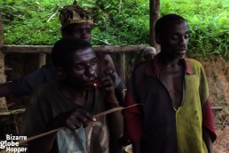 Batwa pygmies, Echuya Batwa, of Bwindi Impenetrable Forest, Uganda