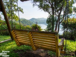 Crater lake view from Ndali Lodge, Uganda