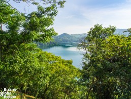 The photogenic Nyinambuga Crater Lake in Fort Portal, Uganda