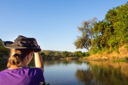 Canoe safari in Lower Zambezi National Park, Zambia