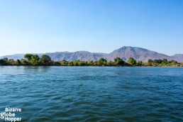 A view towards Mana Mana Pools in Zimbabwe