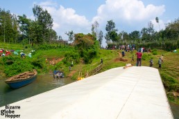 Delivering goods to the rural villages on our way from Kibuye to Kamembe