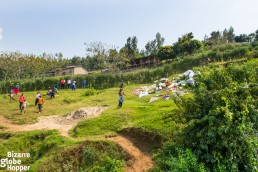 Stopping by the villages on the Rwandan and Congolese side of Lake Kivu