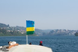 Public boat arriving at Kamembe, Rwanda