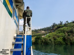 Arriving at one of the tiny villages on Lake Kivu