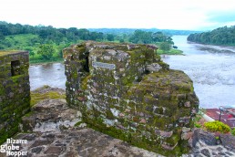 On the top of the Spanish fortress in El Castillo