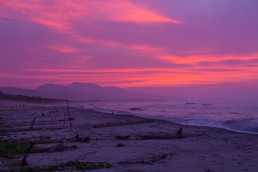 Dreamy sunsets at the beach of La Mar de Bien, near Palomino