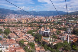 Riding the cable cars Medellín, Colombia