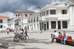 Parque Caldas, the main square of Popayán