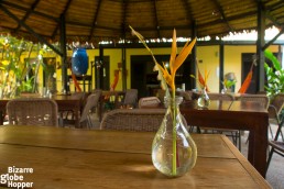 The cosy restaurant of Amazonas B&B, Leticia