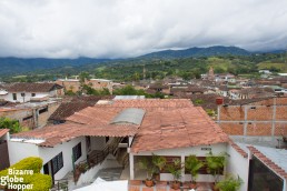 View towards the center of San Agustín from Terrazas de San Agustín