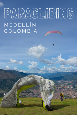 Go paragliding in Medellin, Colombia! Spin in the air like a bird and enjoy the sublime sceneries over Medellin.