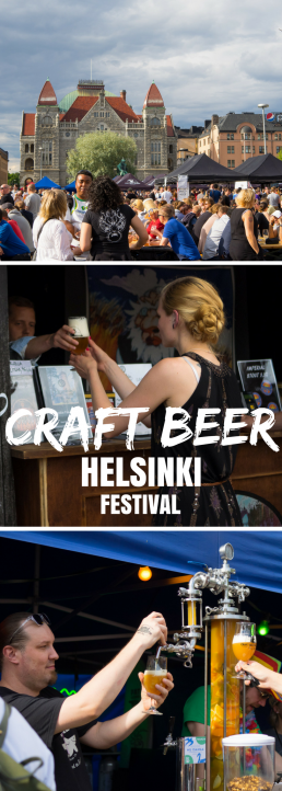 Small craft breweries take over Railway Square of Helsinki, Finland. Sample creative brews and binge on street food!