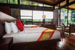 The deluxe chalet with a river view in Borneo Rainforest Lodge, inside the gorgeous Danum Valley