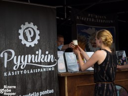 The stand of Finnish craft brewery Pyynikin Panimo at Craft Beer Helsinki festival