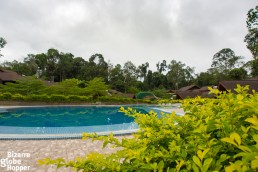 The swimming pool of MY Nature Resort - the only one in Sepilok