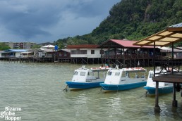 The floating village of Sandakan