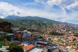 The corrugated iron roofs of Comuna 13, Medellin